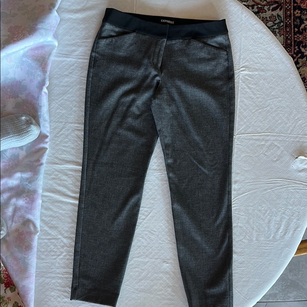 Express Gray Slim Fit Pants